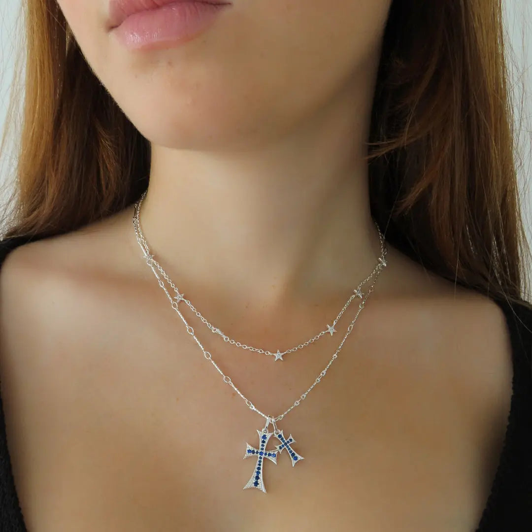 Double Cross Me Necklace My Store